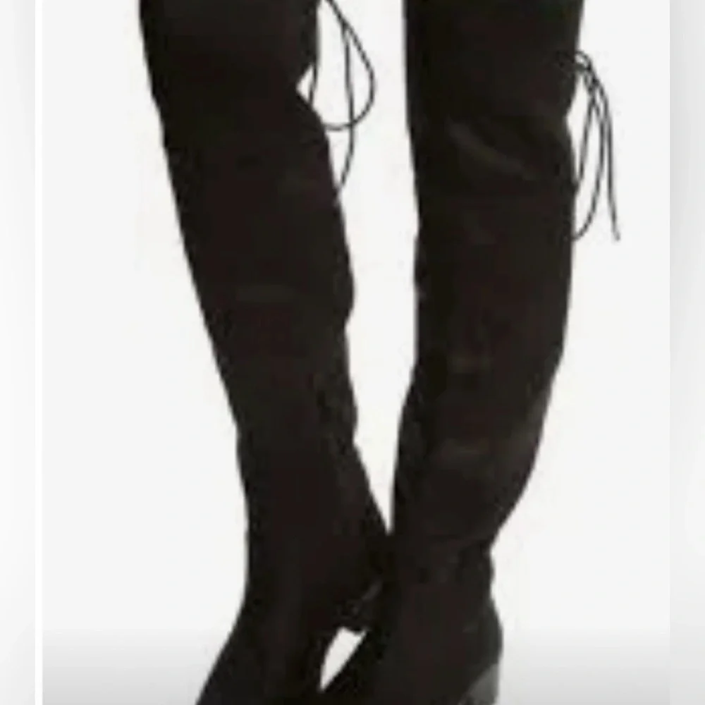 Soda Black Over the Knee Boots Women Size 6